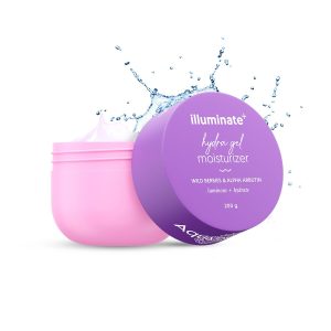 aqualogica illuminate + hydra gel moisturizer with wild berries & alpha arbutin