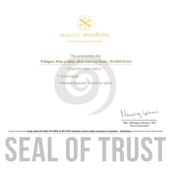 7in1 red wine gel face mask